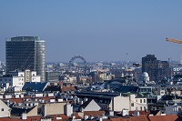 Blick auf Wien mit dem Riesenrad (c) Henry Martin Klemt (KAISERHOF Wien)