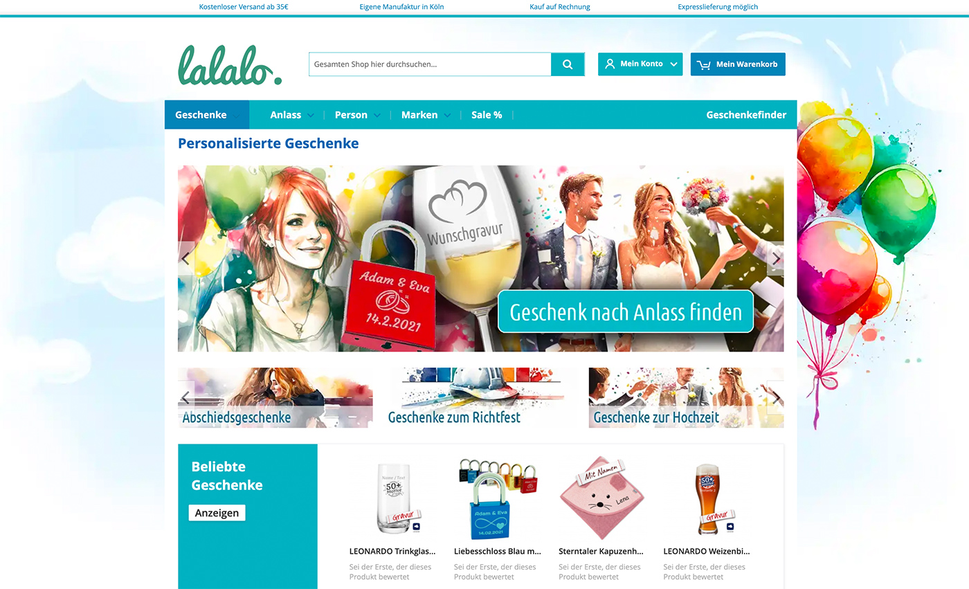 Personalisierte Geschenke bei LALALO.de (Die Bildrechte liegen bei dem Verfasser der Mitteilung.) Personalisierte Geschenke bei LALALO.de (Die Bildrechte liegen bei dem Verfasser der Mitteilung.)