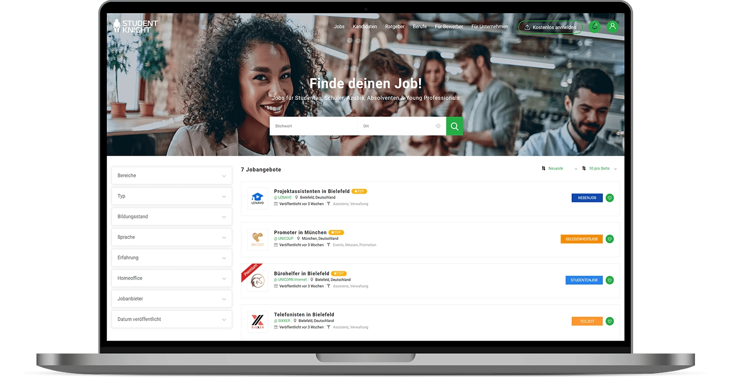 Karriereportal für Azubis, Studenten, Schüler, Absolventen, Berufseinsteiger und Young Professionals (Die Bildrechte liegen bei dem Verfasser der Mitteilung.) Karriereportal für Azubis, Studenten, Schüler, Absolventen, Berufseinsteiger und Young Professionals (Die Bildrechte liegen bei dem Verfasser der Mitteilung.)