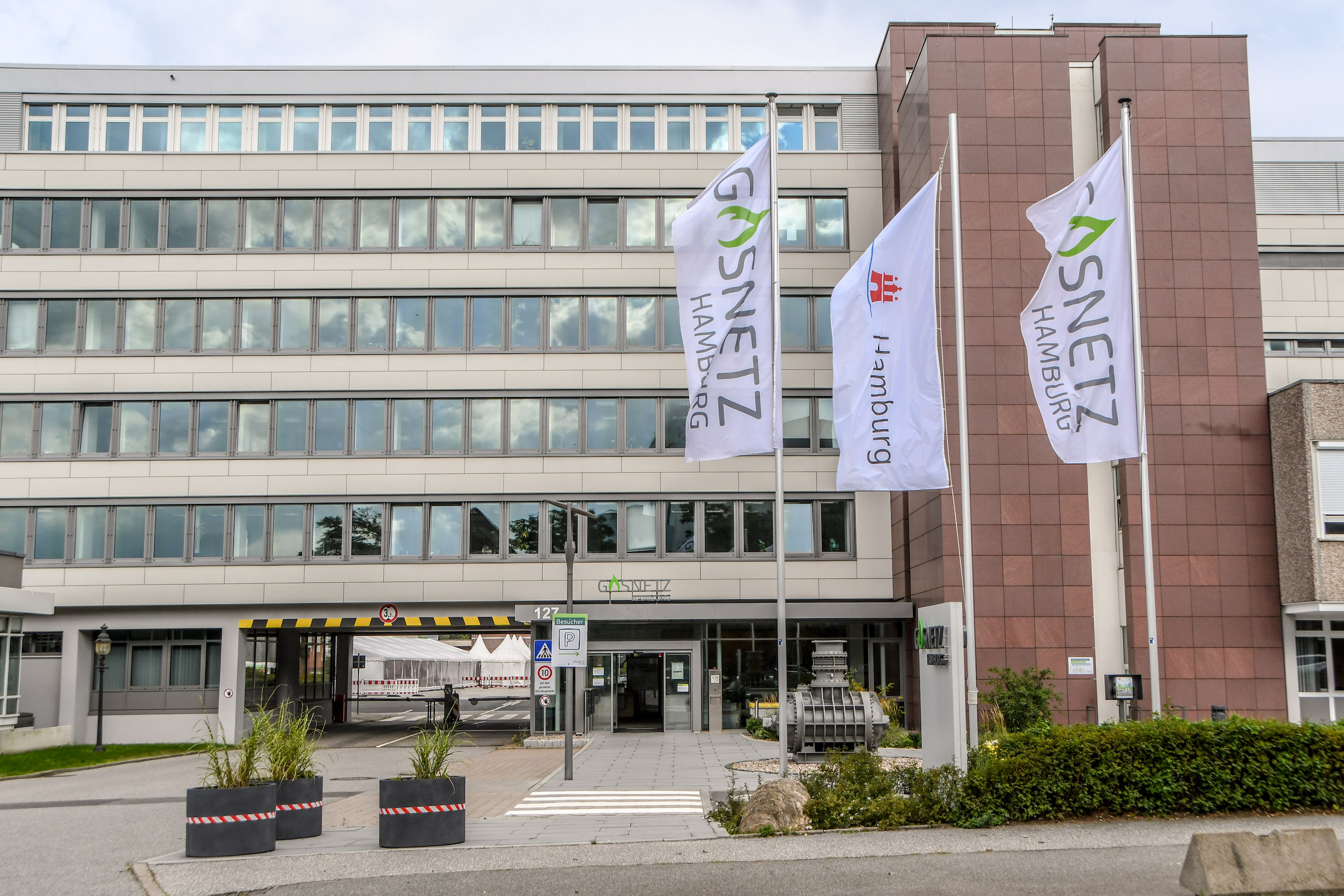 Am Hauptsitz in Hamburg-Tiefstack hat Gasnetz Hamburg Energiesparmaßnahmen umgesetzt.