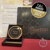 Urkunde des Werbe Grand Prix (Diana Consulting - Das SeeMOUNT Superior Active Nature Resort)