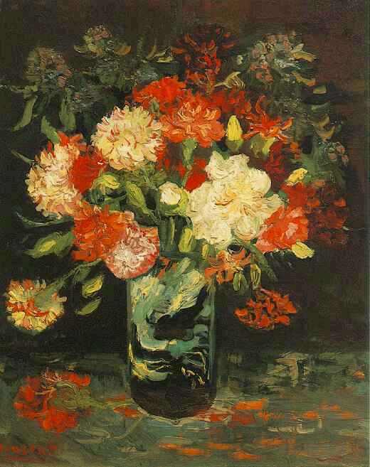 Vase mit Nelken, Vincent van Gogh
