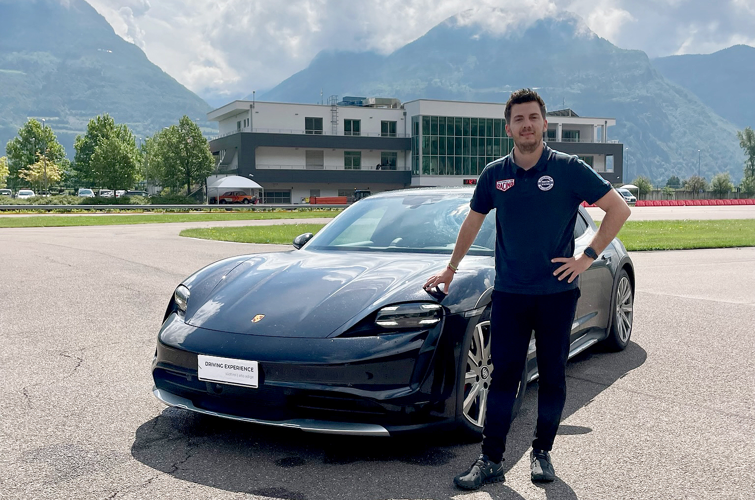 Markenbotschafter F. Vettel im Einsatz am Safety Park Südtirol