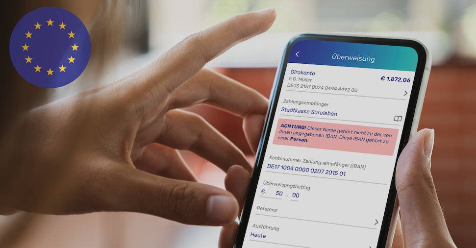 SurePay - One European IBAN-Name Check (Bildquelle: @ SurePay) SurePay - One European IBAN-Name Check (Bildquelle: @ SurePay)