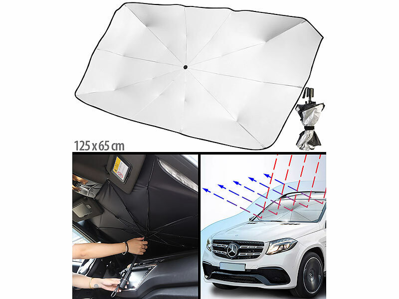 Lescars Wärmeisolierender Sonnenschutz für die Autoscheibe (Die Bildrechte liegen bei dem Verfasser der Mitteilung.) Lescars Wärmeisolierender Sonnenschutz für die Autoscheibe (Die Bildrechte liegen bei dem Verfasser der Mitteilung.)
