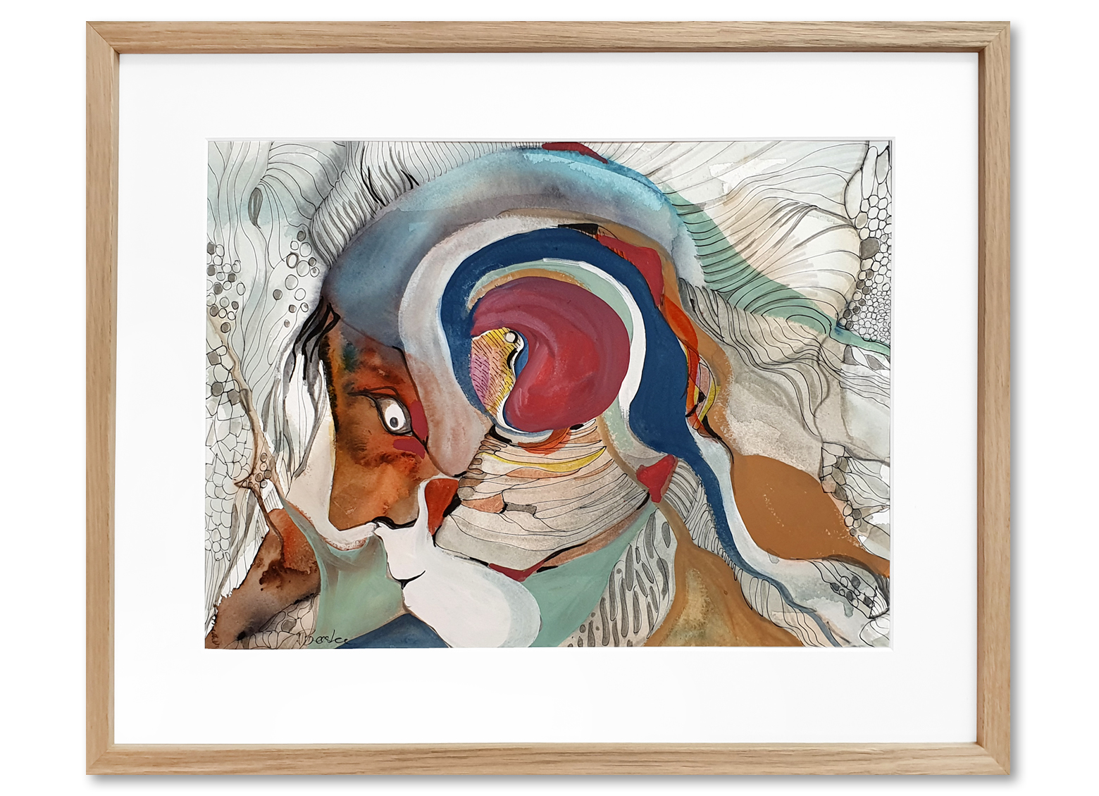 (c) Unikat"Transhuman" Original Aquarell, Galerie Inspire Art, 2023 (Die Bildrechte liegen bei dem Verfasser der Mitteilung.)