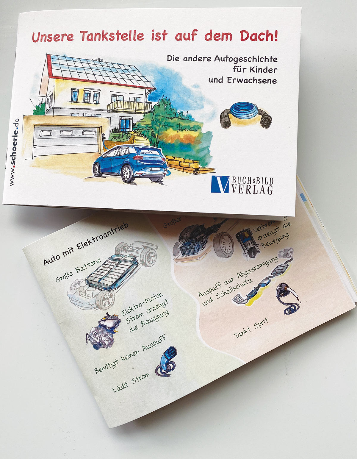 © Buch & Bild Verlag. Kinderbuch, ... unsere Tankstelle ist auf dem Dach.