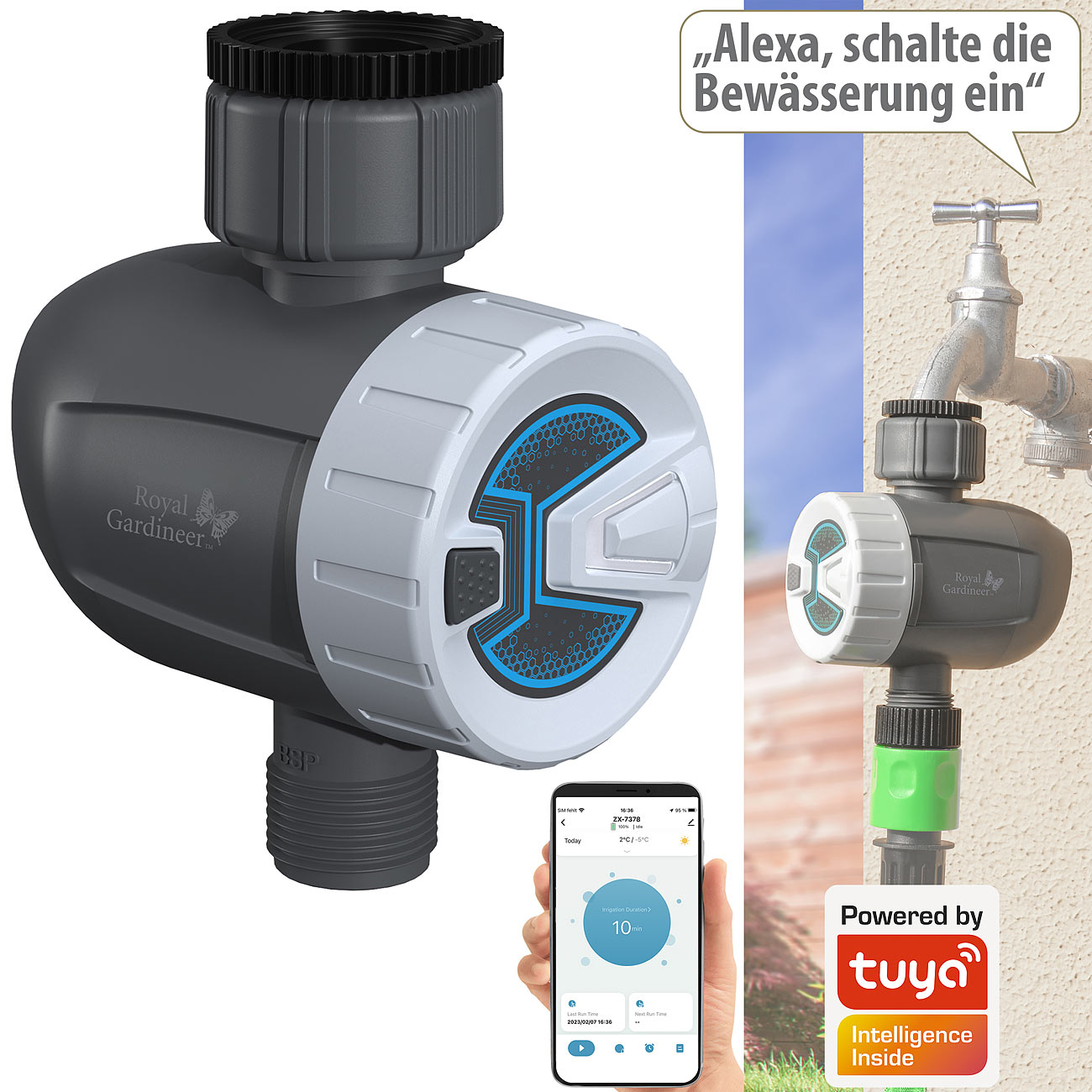 Royal Gardineer Smarter Bewässerungscomputer BWC-520.bt  www.pearl.de (Die Bildrechte liegen bei dem Verfasser der Mitteilung.)