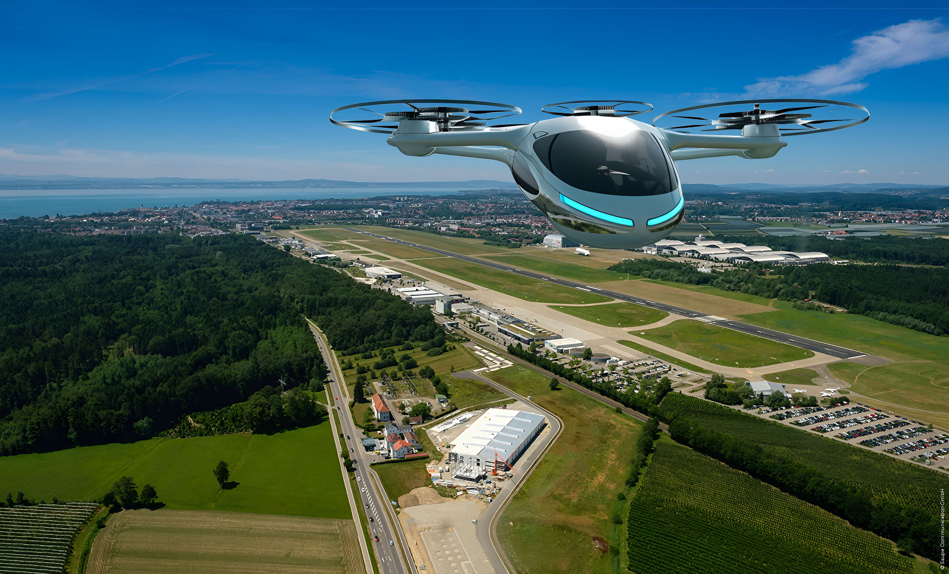 Ecoflying Flughafen Friedrichshafen (Bildquelle: @saupe-communication) Ecoflying Flughafen Friedrichshafen (Bildquelle: @saupe-communication)