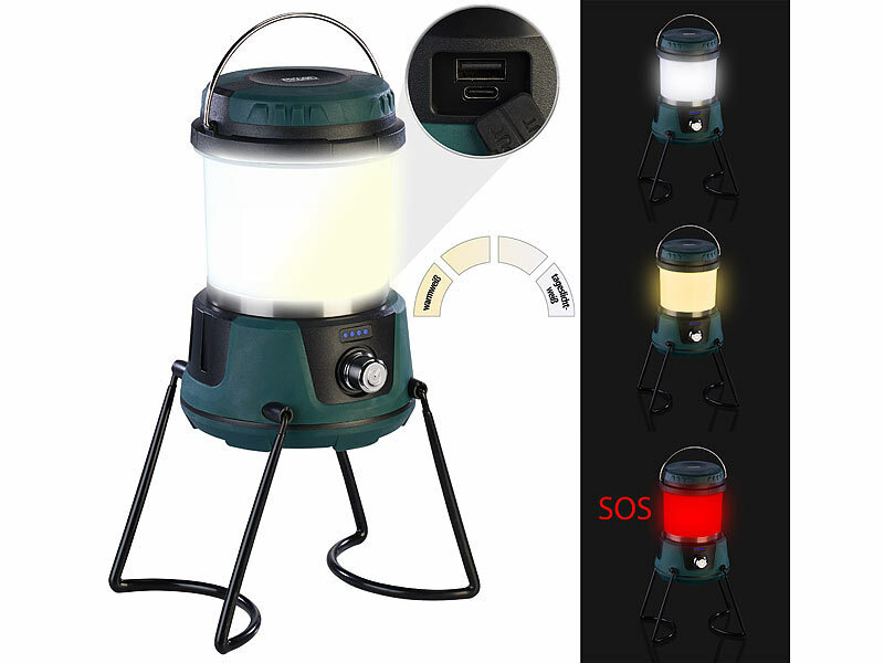 KryoLights 3in1-Akku-LED-Campinglaterne bis 800 Lumen, mit Powerbank, CCT, www.pearl.de (Die Bildrechte liegen bei dem Verfasser der Mitteilung.) KryoLights 3in1-Akku-LED-Campinglaterne bis 800 Lumen, mit Powerbank, CCT, www.pearl.de (Die Bildrechte liegen bei dem Verfasser der Mitteilung.)