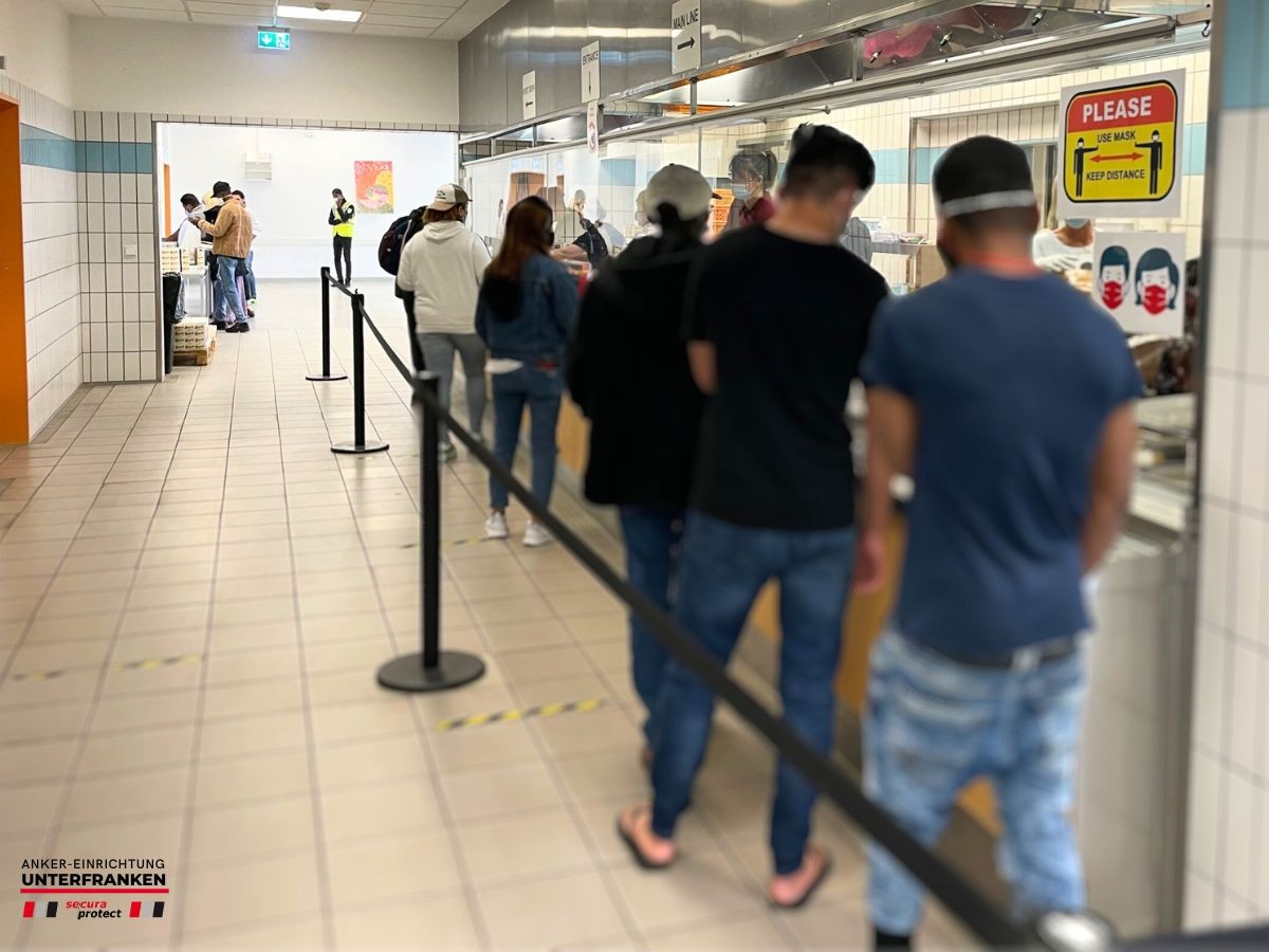 Alltag in der ANKER-Einrichtung in Unterfranken (© secura protect)