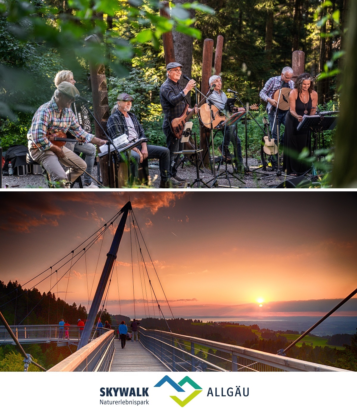 Am 21. Juli 2023 findet das Waldkonzert der Lanigan’s im skywalk allgäu statt. (Die Bildrechte liegen bei dem Verfasser der Mitteilung.) Am 21. Juli 2023 findet das Waldkonzert der Lanigan’s im skywalk allgäu statt. (Die Bildrechte liegen bei dem Verfasser der Mitteilung.)