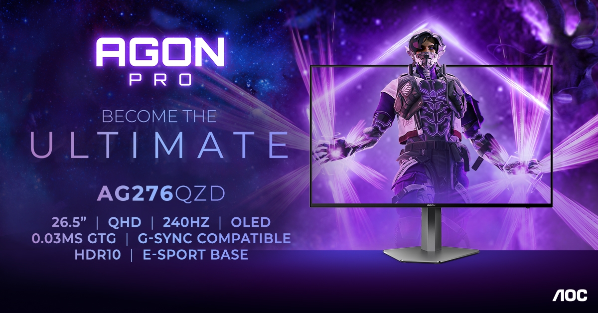 Der neue Standard beim Gaming: der AG276QZD mit OLED-Panel für legendäre Battles (Die Bildrechte liegen bei dem Verfasser der Mitteilung.) Der neue Standard beim Gaming: der AG276QZD mit OLED-Panel für legendäre Battles (Die Bildrechte liegen bei dem Verfasser der Mitteilung.)