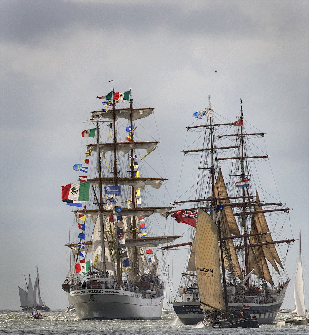 Tallships auf der Reede von Texel (Bildquelle: VVV Texel) Tallships auf der Reede von Texel (Bildquelle: VVV Texel)