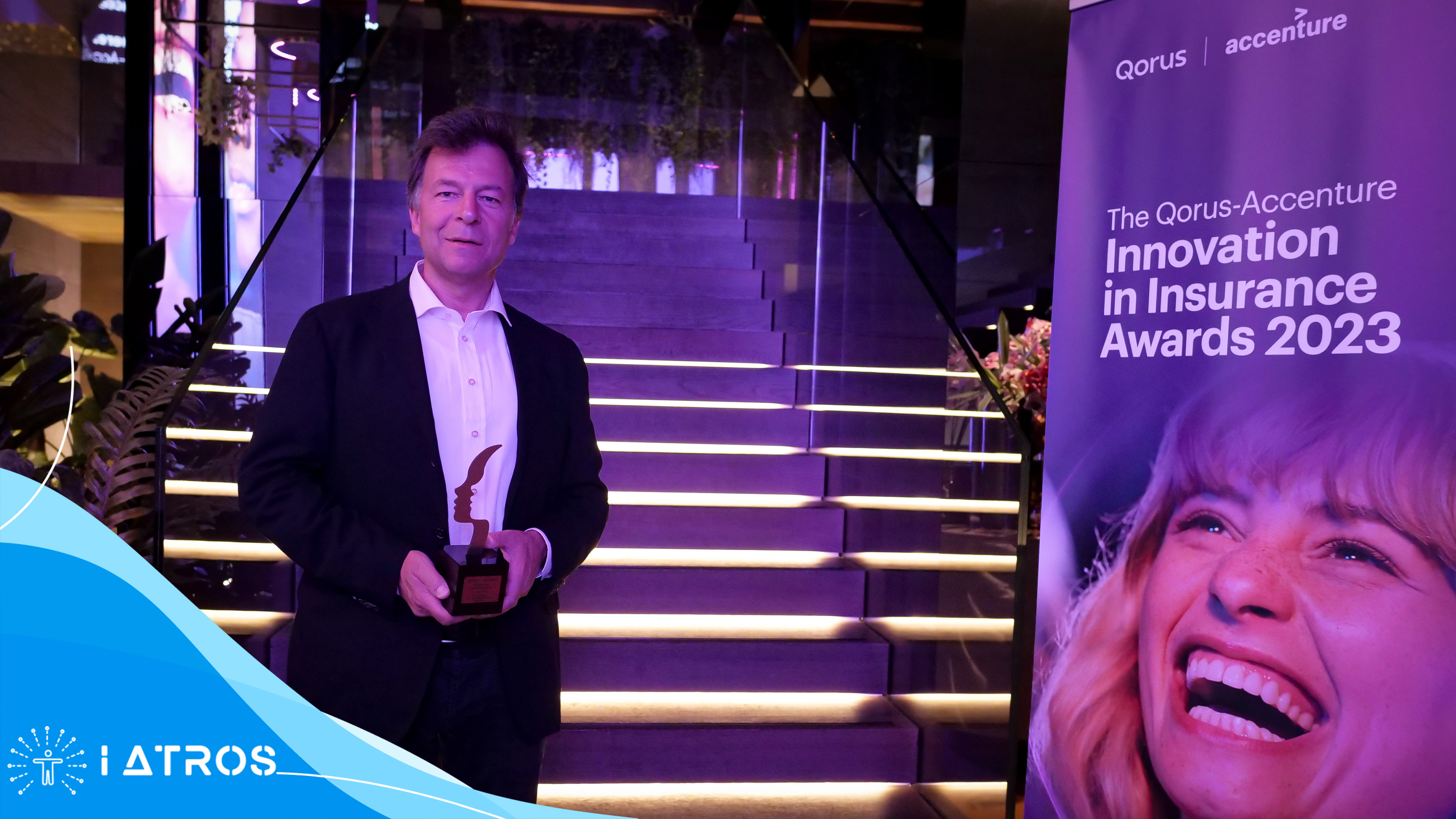 Dr. med. Georges von Degenfeld-Schonburg in Mailand bei der Award-Verleihung (iATROS GmbH)