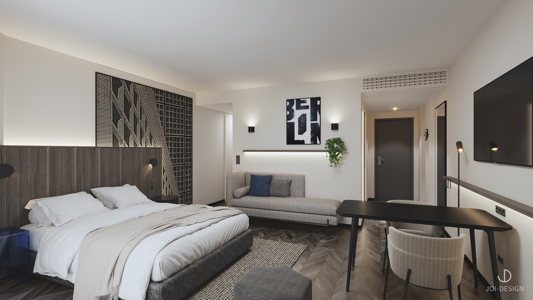 Zum Bestival präsentiert das Citadines Kurfürstendamm Berlin sein neues stilvolles Zimmerdesign. (Bildquelle: Joi Design)