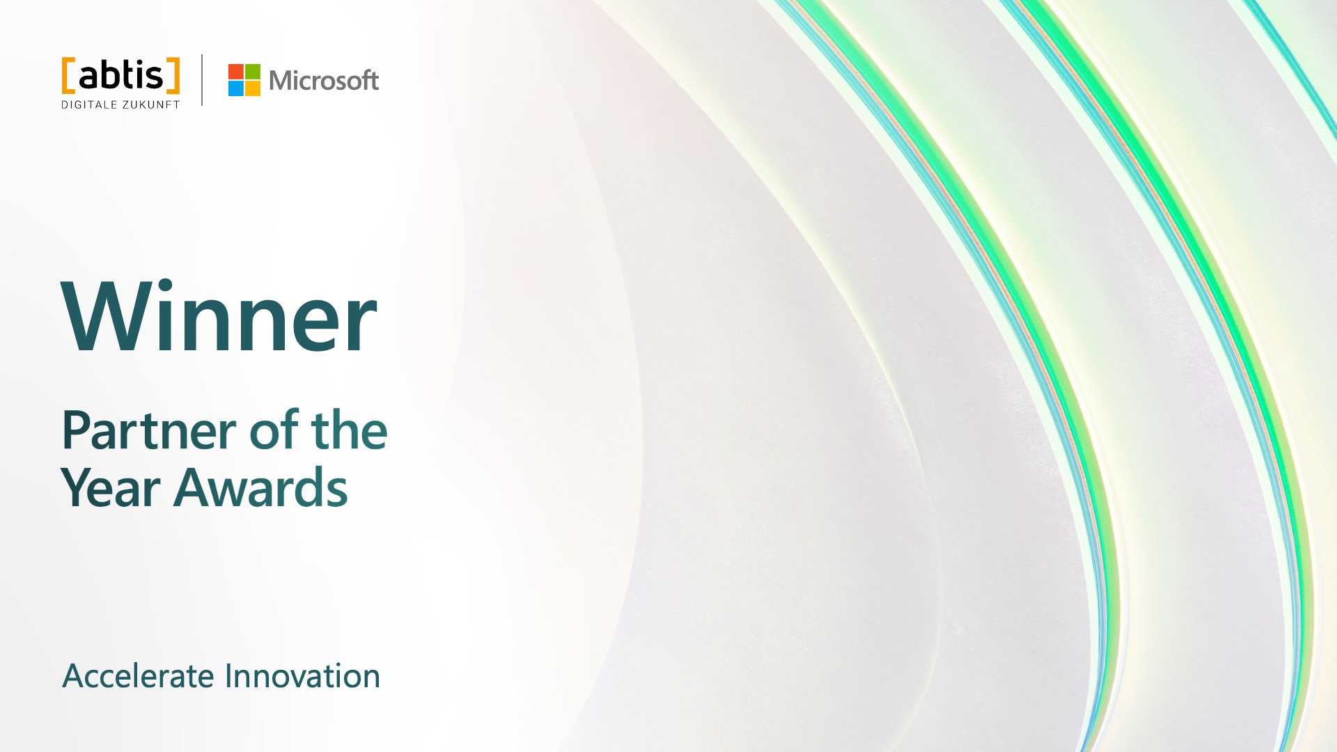 abtis erhält Accelerate Innovation Award von Microsoft Deutschland. (Die Bildrechte liegen bei dem Verfasser der Mitteilung.) abtis erhält Accelerate Innovation Award von Microsoft Deutschland. (Die Bildrechte liegen bei dem Verfasser der Mitteilung.)