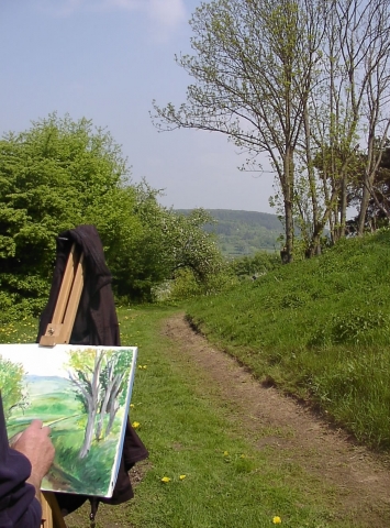 Malen in der Natur - Ein Workshop Landschaftsmalen auf BURG FÜRSTENECK