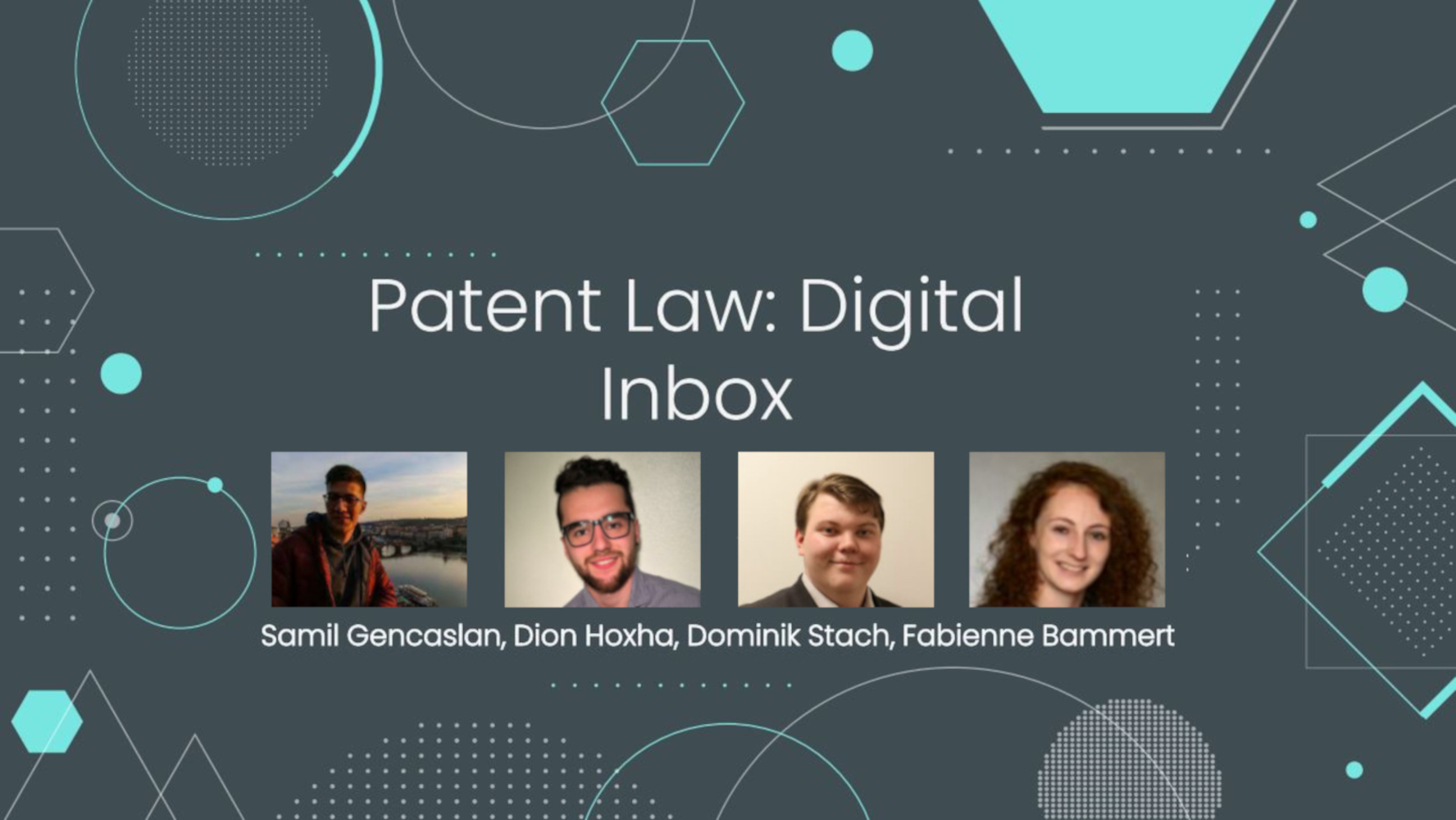 Samil Gencaslan, Dominik Stach, Dion Hoxha und Fabienne Bammert entwickelten die digitale Inbox in ihrem Masterprojekt Samil Gencaslan, Dominik Stach, Dion Hoxha und Fabienne Bammert entwickelten die digitale Inbox in ihrem Masterprojekt