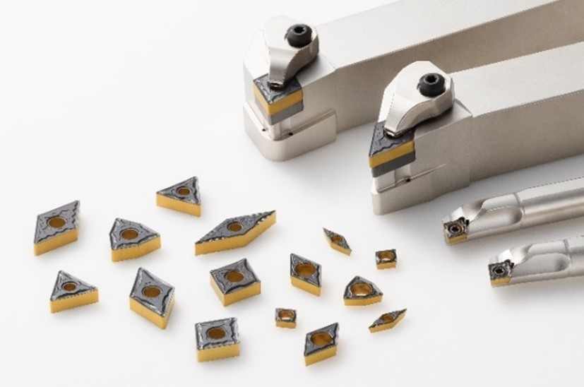 Wendeschneidplatten mit neuen Sorten CA115P und CA125P (Die Bildrechte liegen bei dem Verfasser der Mitteilung.) Wendeschneidplatten mit neuen Sorten CA115P und CA125P (Die Bildrechte liegen bei dem Verfasser der Mitteilung.)