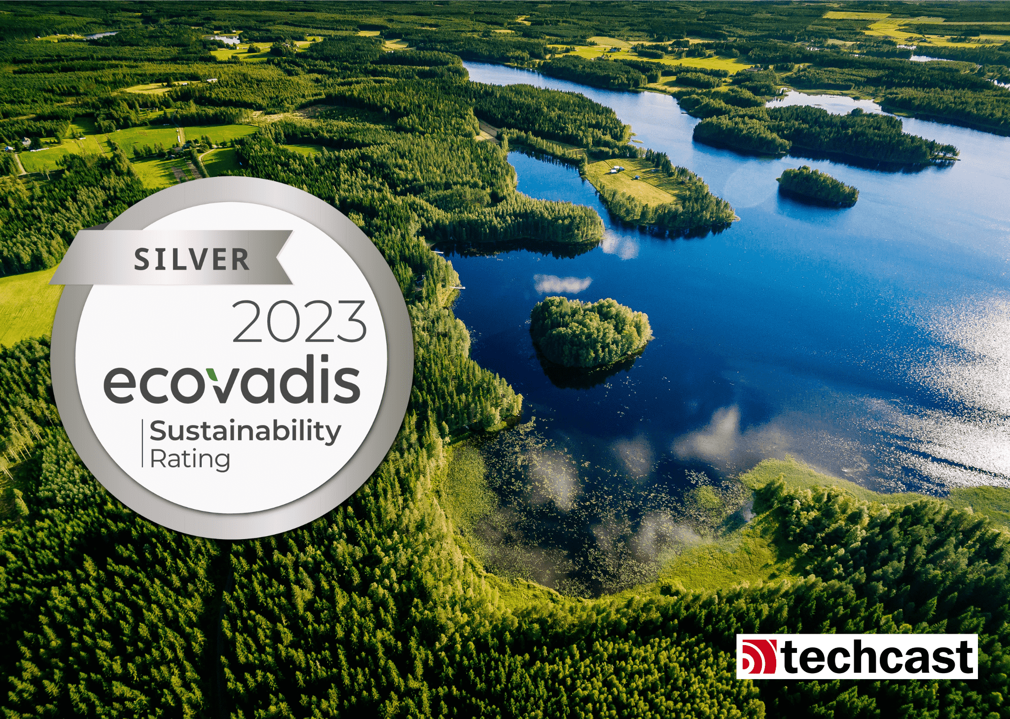 EcoVadis-Silber-Medaille für Techcast EcoVadis-Silber-Medaille für Techcast