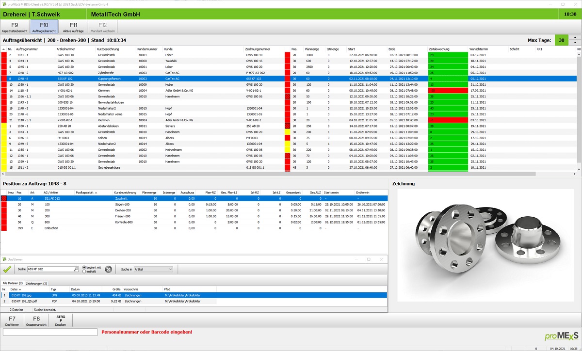 BDE-Lösung (Bildquelle: Sack EDV-Systeme GmbH) BDE-Lösung (Bildquelle: Sack EDV-Systeme GmbH)