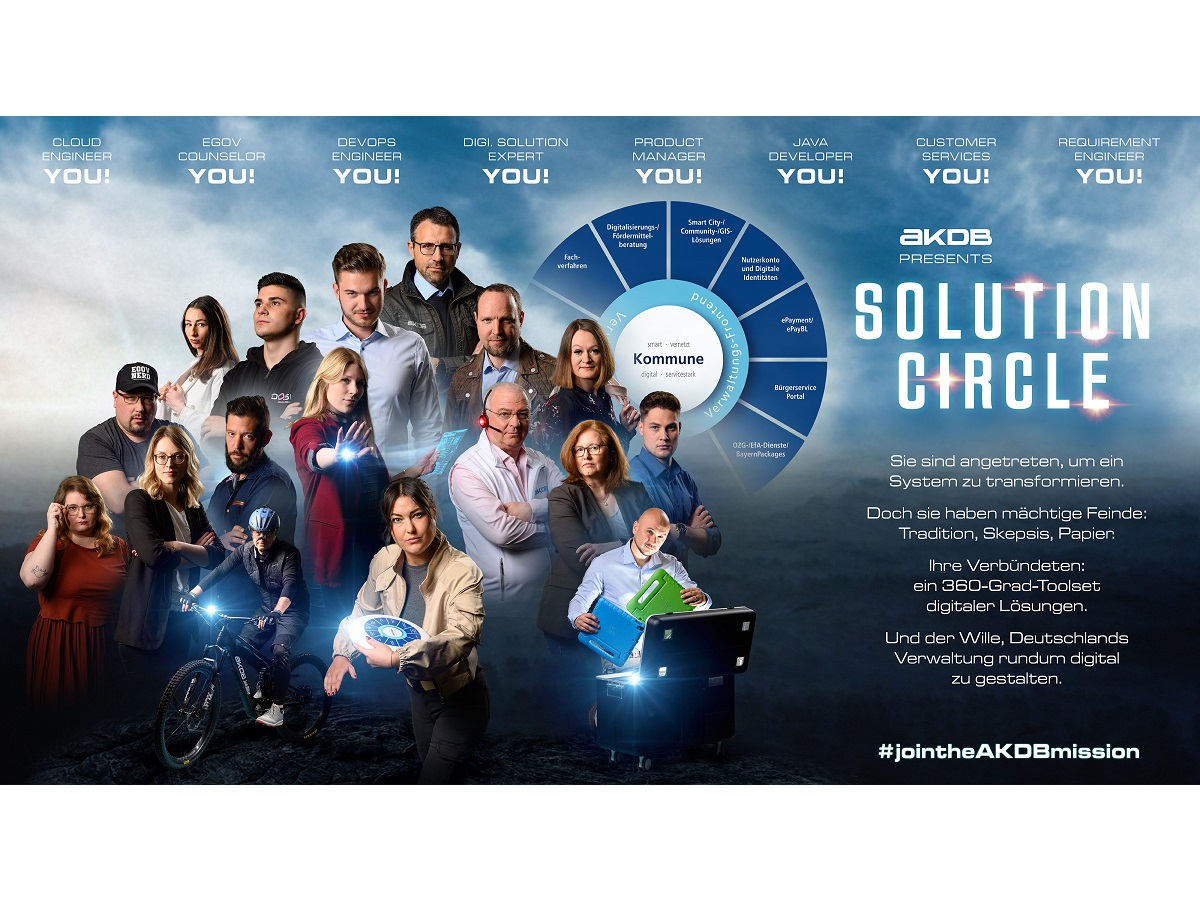 AKDB startet neue Recruiting-Kampagne - Menschen mit Mission gesucht AKDB startet neue Recruiting-Kampagne - Menschen mit Mission gesucht