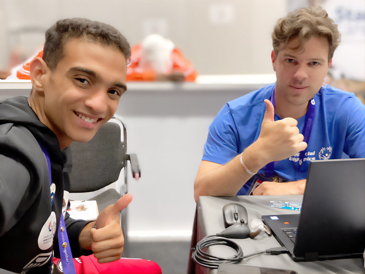 Vereinigung von Sport und Hörakustik / audimus bei den Special Olympics