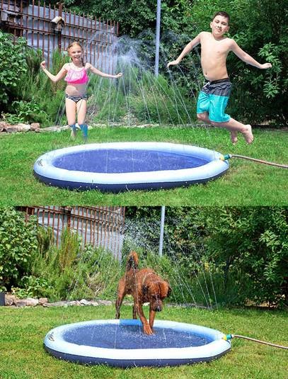 infactory Wasser-Spielmatte für Kinder& Hunde, PVC, BPA-frei (Die Bildrechte liegen bei dem Verfasser der Mitteilung.)