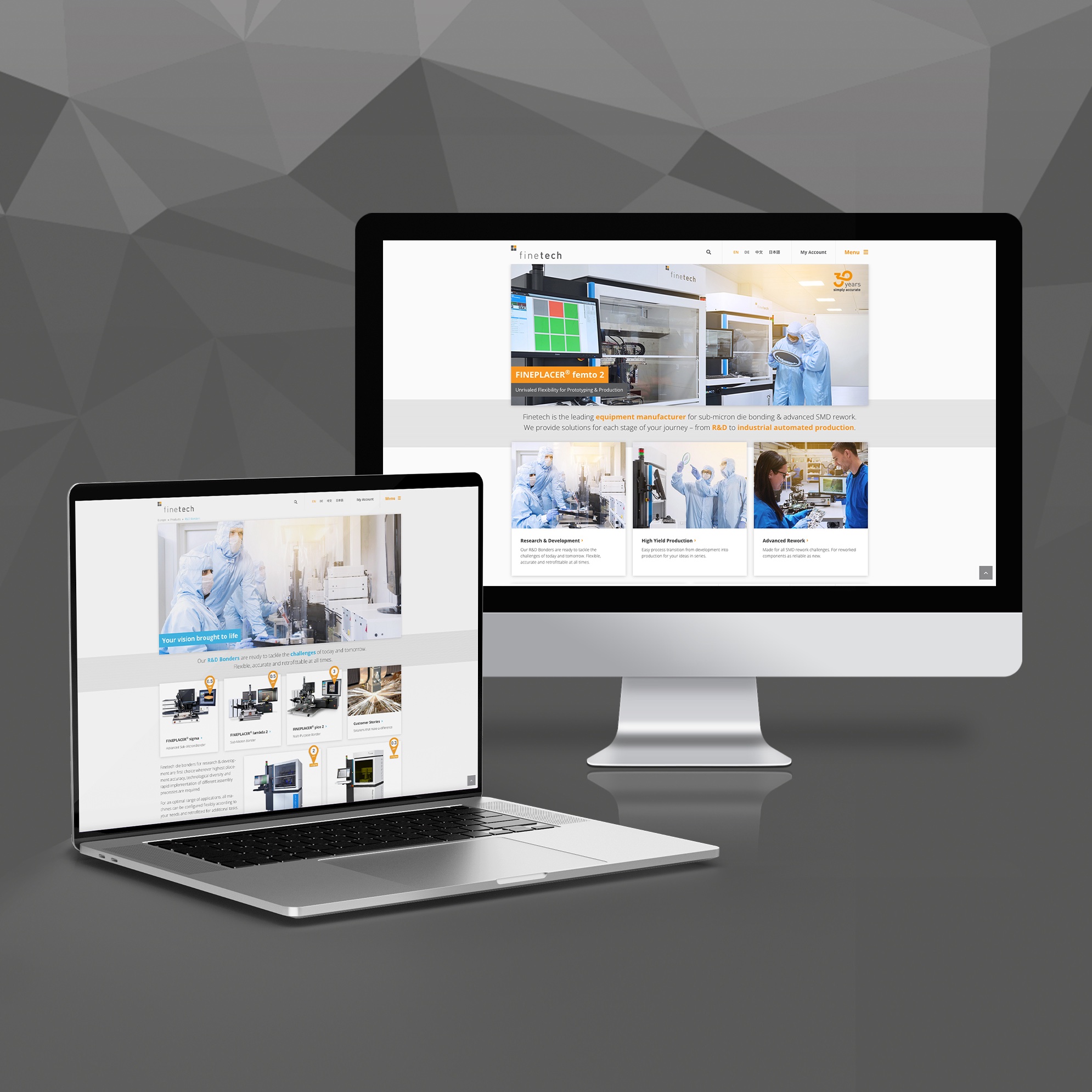 Website-Relaunch für Finetech (Foto: livewelt) Website-Relaunch für Finetech (Foto: livewelt)