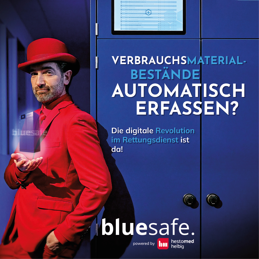 bluesafe von hestomed+helbig unterstützt den Alltag im Rettungsdienst durch Digitalisierung (Die Bildrechte liegen bei dem Verfasser der Mitteilung.) bluesafe von hestomed+helbig unterstützt den Alltag im Rettungsdienst durch Digitalisierung (Die Bildrechte liegen bei dem Verfasser der Mitteilung.)