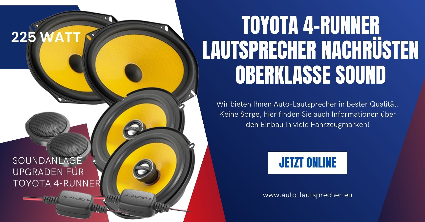 Toyota 4-Runner Lautsprecher nachrüsten Oberklasse Sound (Die Bildrechte liegen bei dem Verfasser der Mitteilung.)
