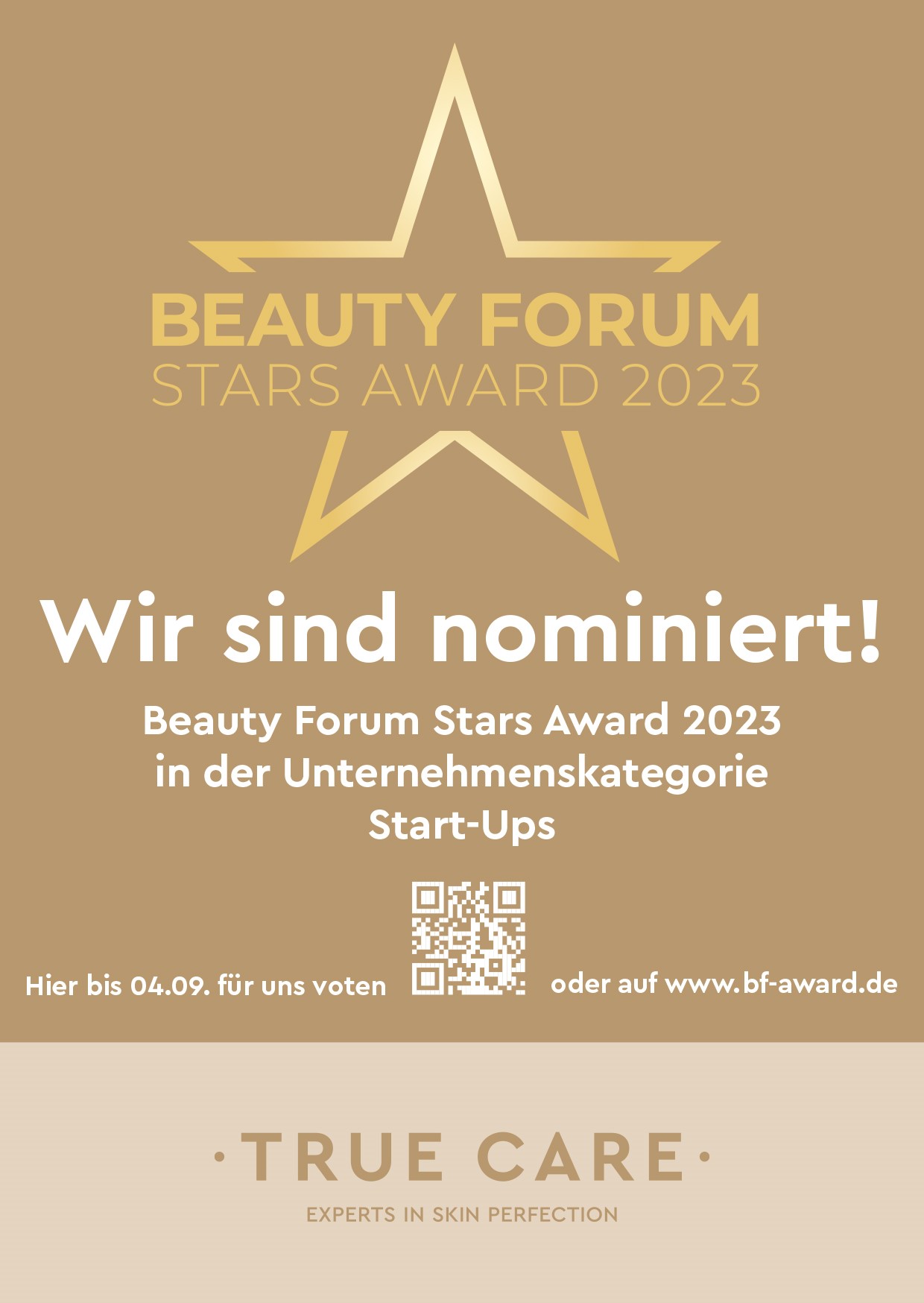 Wir sind nominiert! Beauty Forum Stars Award 2023