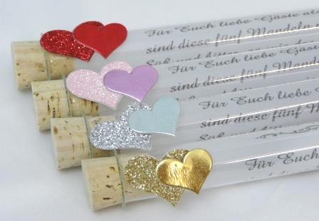Giveaway zur Hochzeit mit Herzen, tischdeko-online, ralf simer