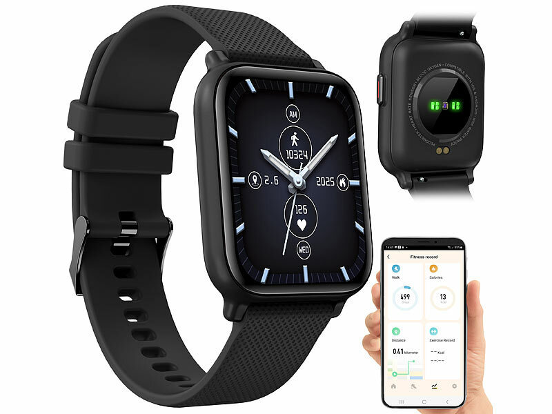 newgen medicals ELESION-kompatible Fitness-Smartwatch PW-510.app (Die Bildrechte liegen bei dem Verfasser der Mitteilung.)