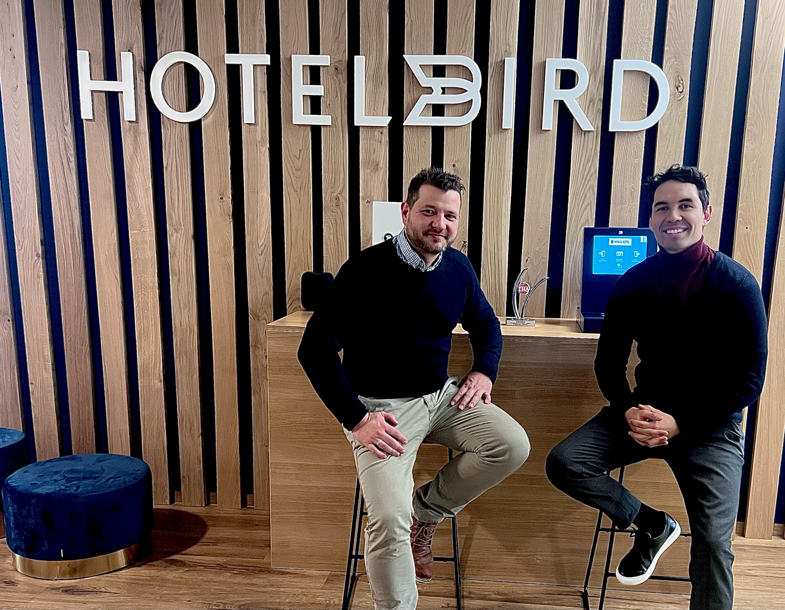 Carsten Wernet (SIHOT) und Juan Sanmiguel (Hotelbird). Carsten Wernet (SIHOT) und Juan Sanmiguel (Hotelbird).
