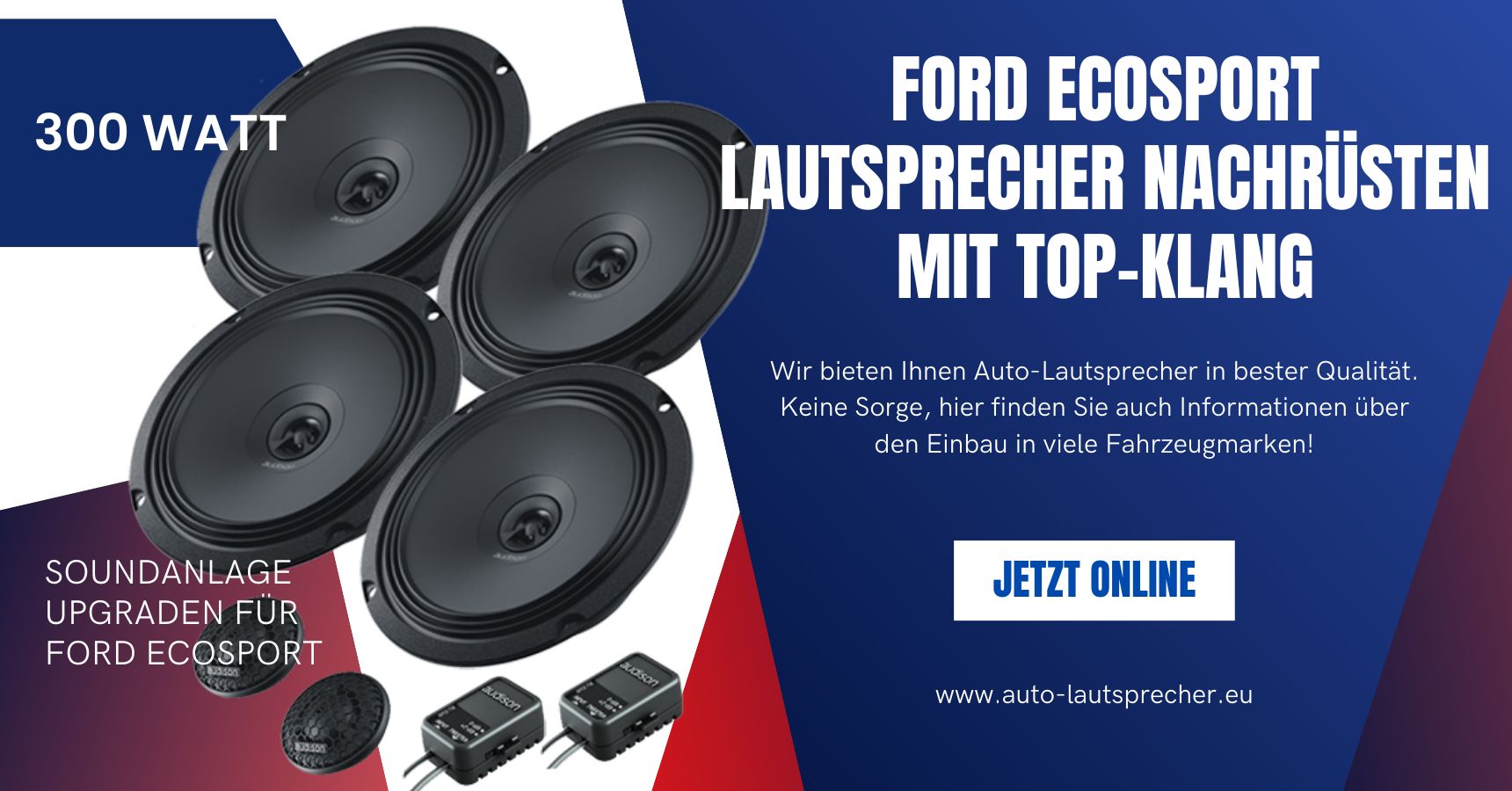 Ford EcoSport Lautsprecher nachrüsten mit Top-Klang (Die Bildrechte liegen bei dem Verfasser der Mitteilung.)