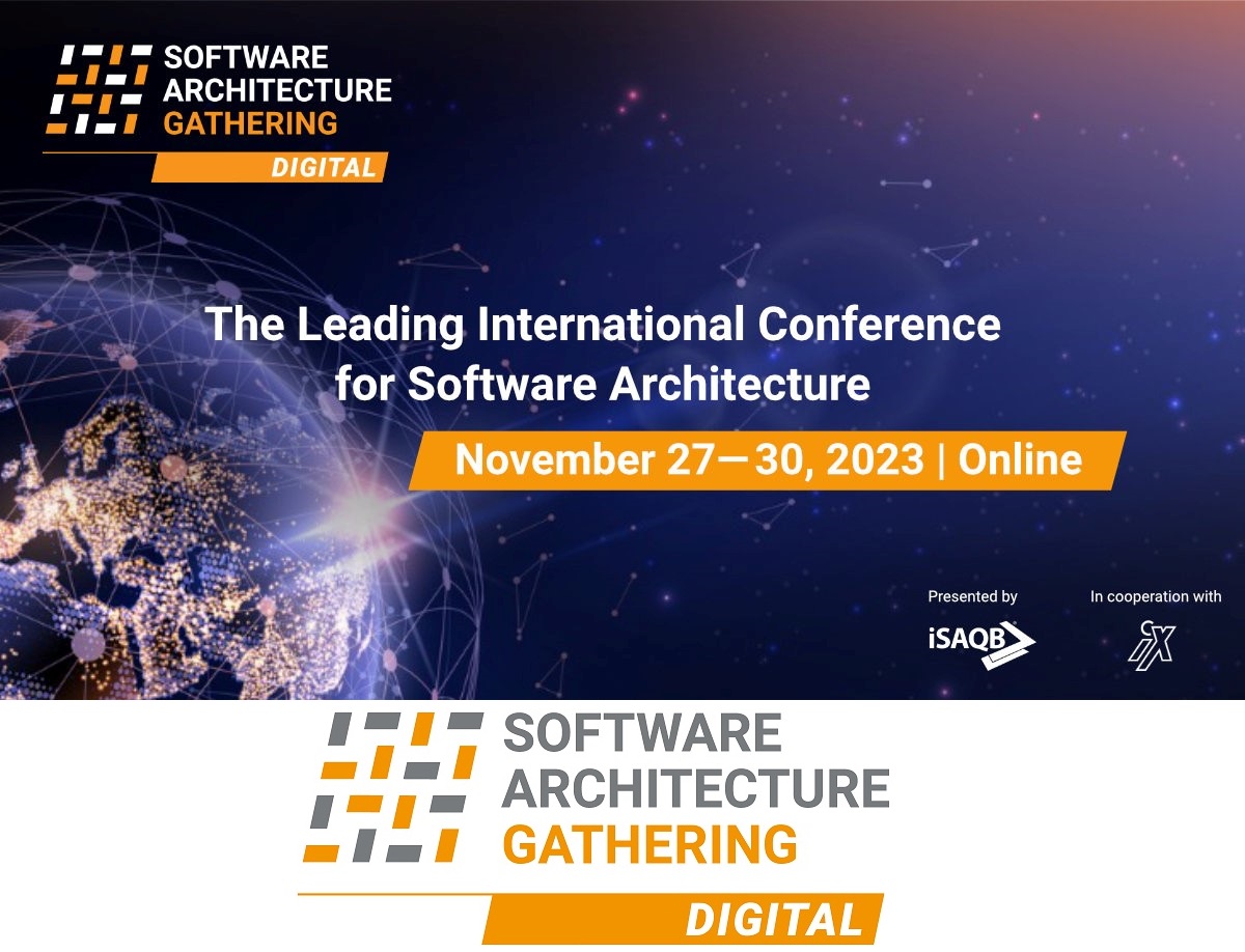 Software Architecture Gathering - Digital 2023 (Die Bildrechte liegen bei dem Verfasser der Mitteilung.) Software Architecture Gathering - Digital 2023 (Die Bildrechte liegen bei dem Verfasser der Mitteilung.)