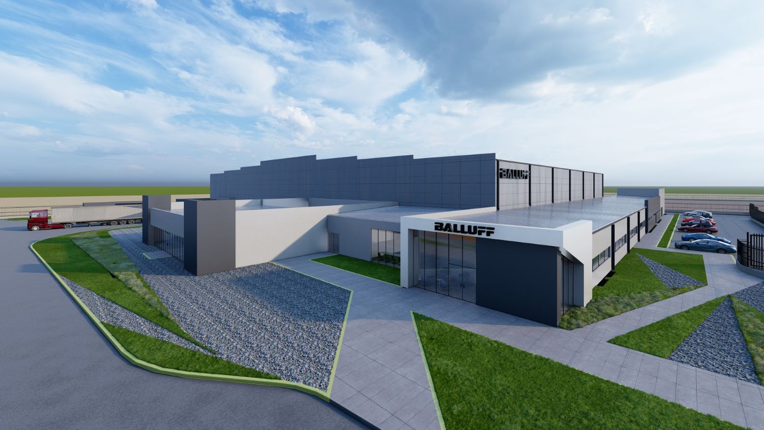 Mit der neuen Smart Factory von Balluff entstehen rund 700 moderne Arbeitsplätze. Bild:Balluff (Die Bildrechte liegen bei dem Verfasser der Mitteilung.) Mit der neuen Smart Factory von Balluff entstehen rund 700 moderne Arbeitsplätze. Bild:Balluff (Die Bildrechte liegen bei dem Verfasser der Mitteilung.)