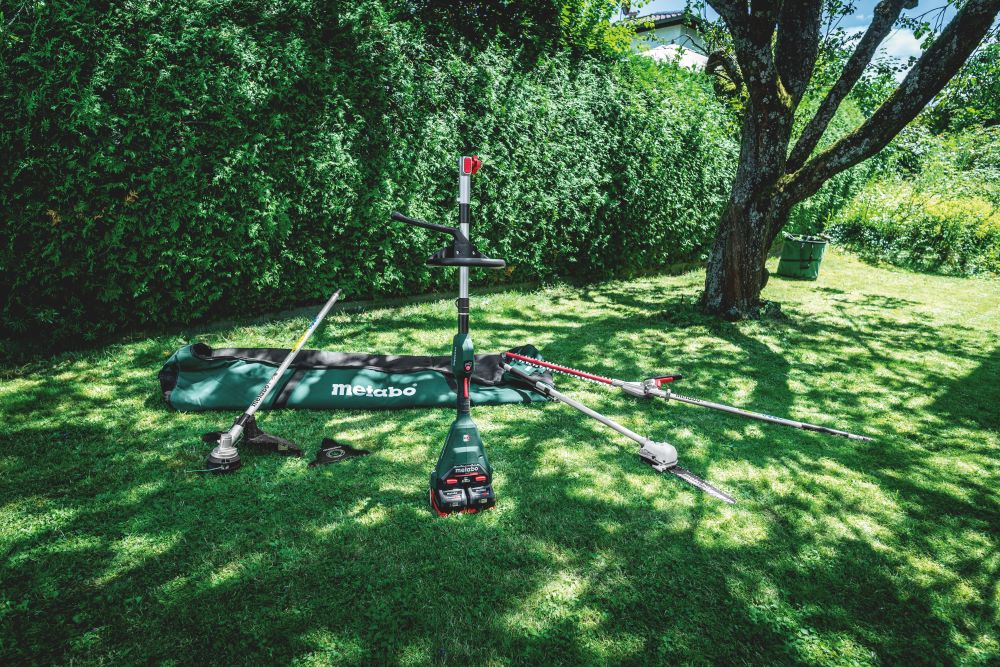 Das All-in-one Garten-Multifunktionssystem. Bild: Metabo (Die Bildrechte liegen bei dem Verfasser der Mitteilung.)