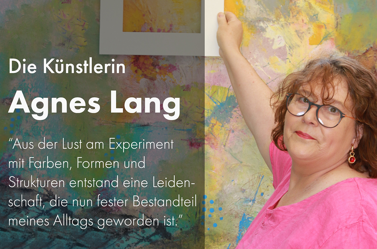 Vertreterin der zeitgenössischen Malerei Agnes Lang (Die Bildrechte liegen bei dem Verfasser der Mitteilung.)