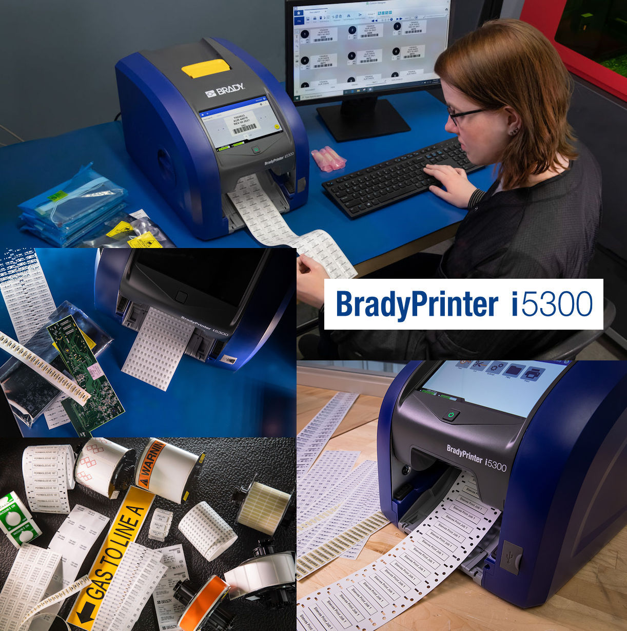 Brady i5300 Industrie-Etikettendrucker mit automatischer Materialerkennung Brady i5300 Industrie-Etikettendrucker mit automatischer Materialerkennung
