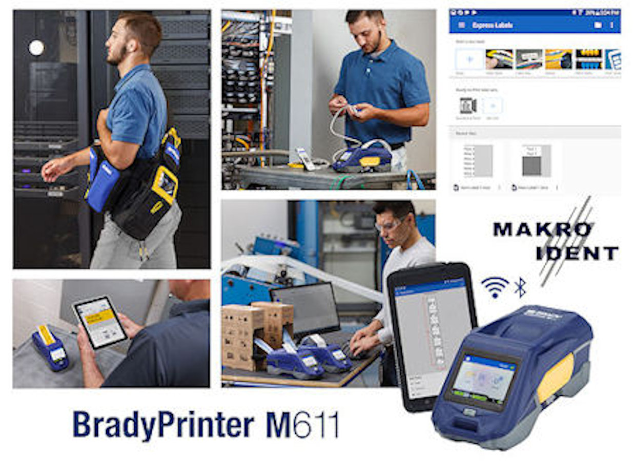 Mobiler Handy-Etikettendrucker M611 für Industrie und Labor Mobiler Handy-Etikettendrucker M611 für Industrie und Labor
