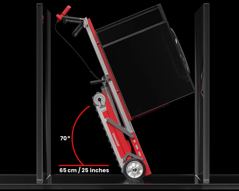 Sackkarre-Treppensteiger elektrisch Buddy Lift Plasmoid (Die Bildrechte liegen bei dem Verfasser der Mitteilung.)