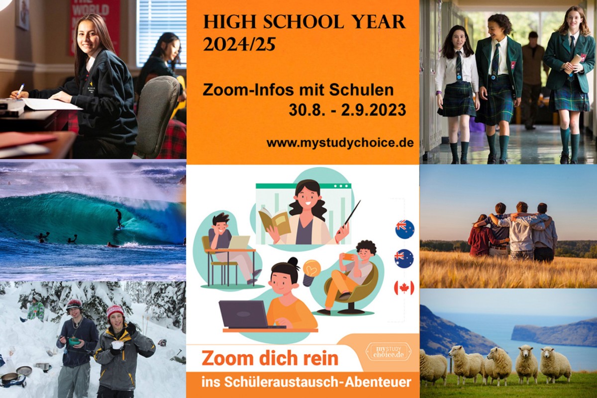MyStudyChoice lädt vom 30.8.-2.9.23 zu Online-Infoveranstaltungen zum Auslandsschuljahr 2024/25 ein (© MyStudyChoice) MyStudyChoice lädt vom 30.8.-2.9.23 zu Online-Infoveranstaltungen zum Auslandsschuljahr 2024/25 ein (© MyStudyChoice)