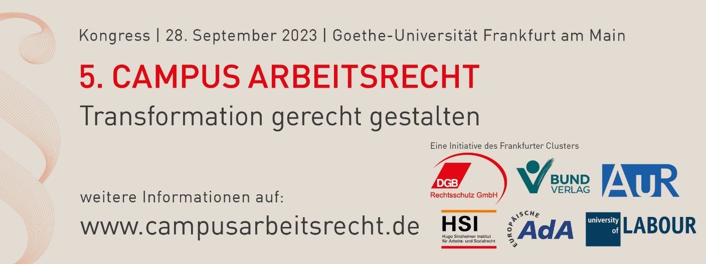 5. Campus Arbeitsrecht (Die Bildrechte liegen bei dem Verfasser der Mitteilung.) 5. Campus Arbeitsrecht (Die Bildrechte liegen bei dem Verfasser der Mitteilung.)