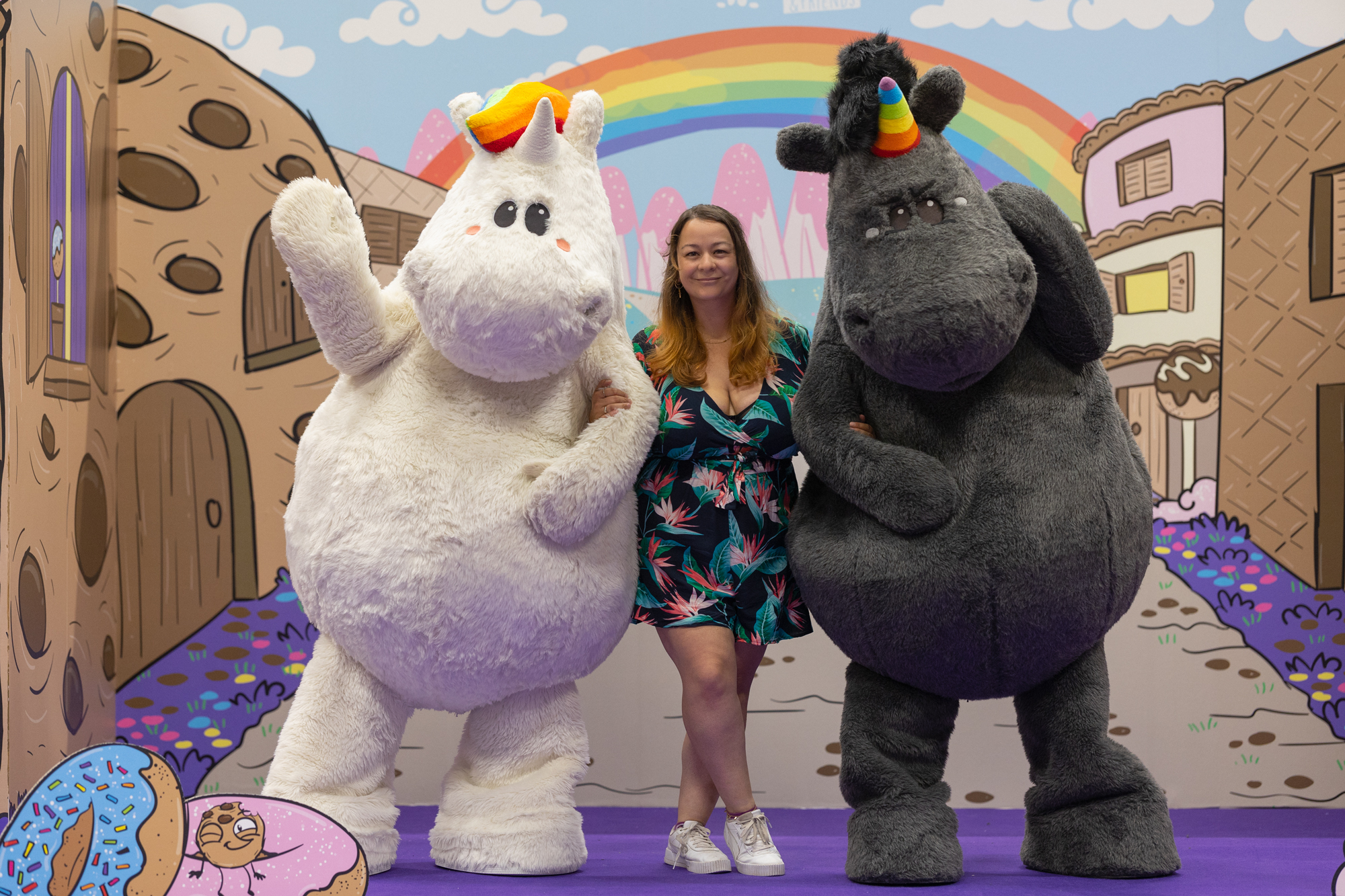 Steffi Engel mit Pummeleinhorn und Grummeleinhorn Steffi Engel mit Pummeleinhorn und Grummeleinhorn