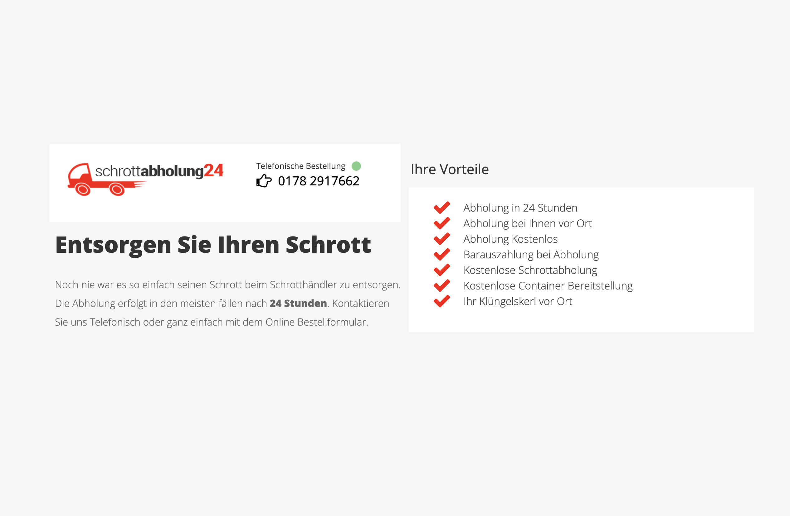Schrottabholung24 Schrottabholung24