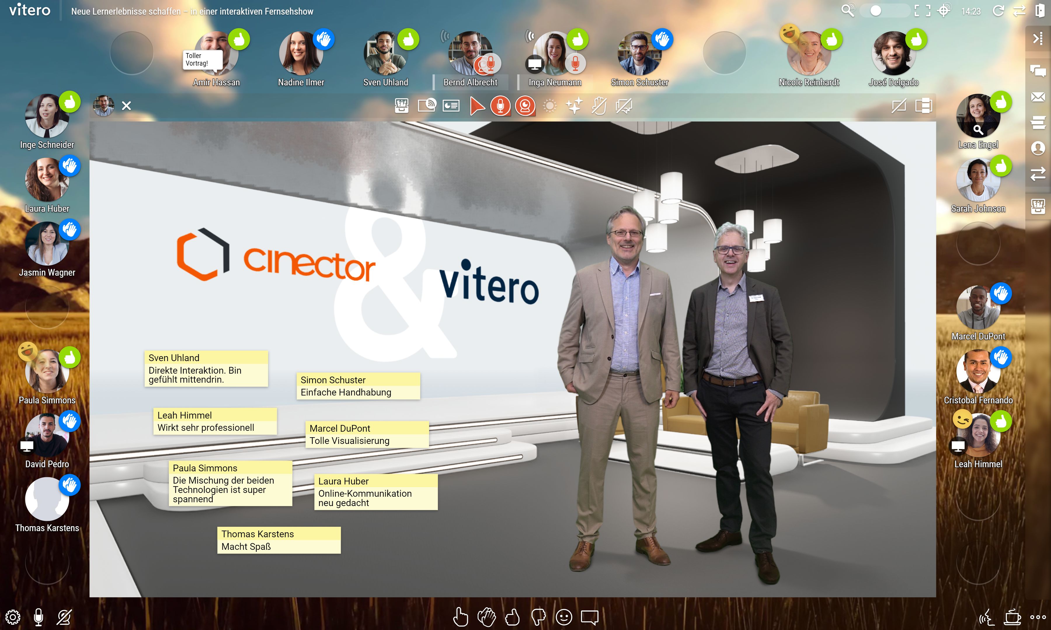 Lutz Röllig, Geschäftsführer Cinector GmbH und Dr. Fabian Kempf, Geschäftsführer vitero GmbH Lutz Röllig, Geschäftsführer Cinector GmbH und Dr. Fabian Kempf, Geschäftsführer vitero GmbH
