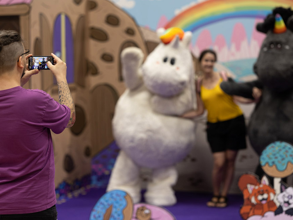 Pummeleinhorn & Grummeleinhorn auf der Gamescom